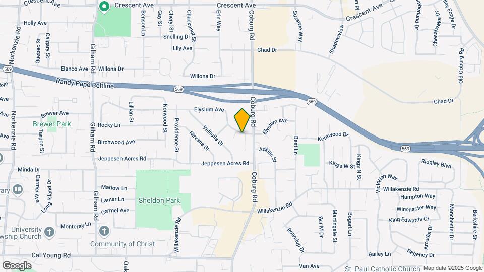 2772 Elysium Ave Map and Location Details