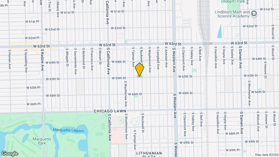 2605 W 65th St, Unit 1E Map and Location Details