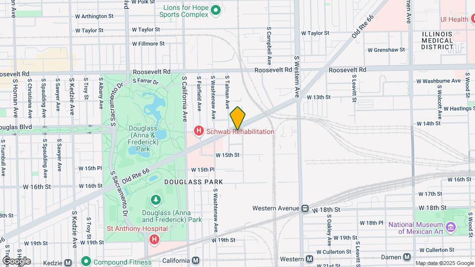 2611 W Ogden Ave Map and Location Details