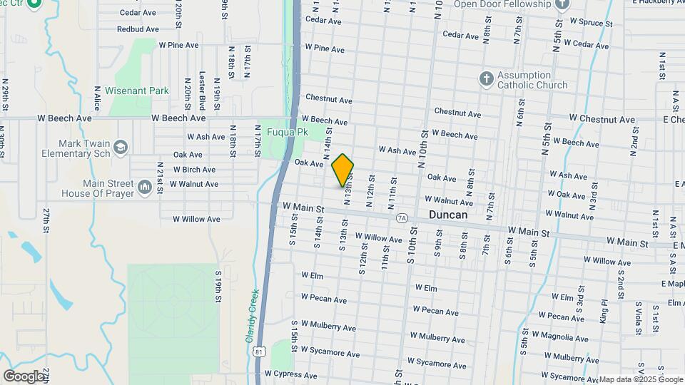 1304 W Walnut Ave Map and Location Details