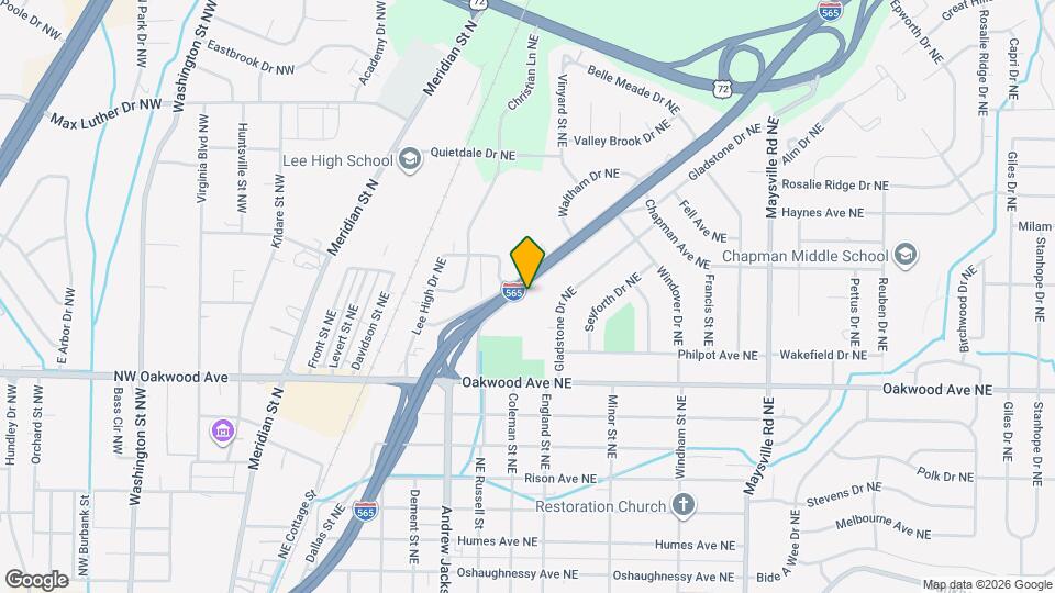 2302 Andrew Jackson Way NE Map and Location Details