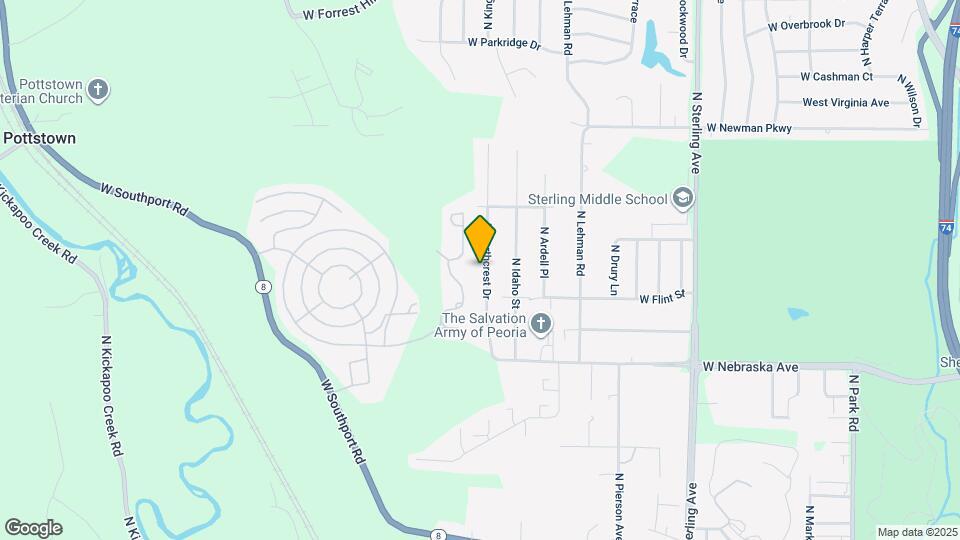 2119 N Northcrest Dr Map and Location Details