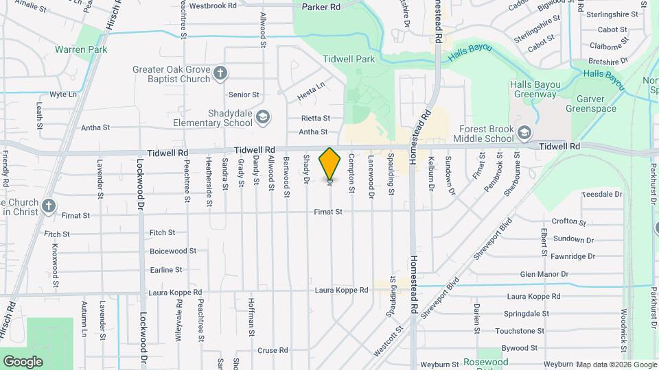 9327 Camay Dr Map and Location Details