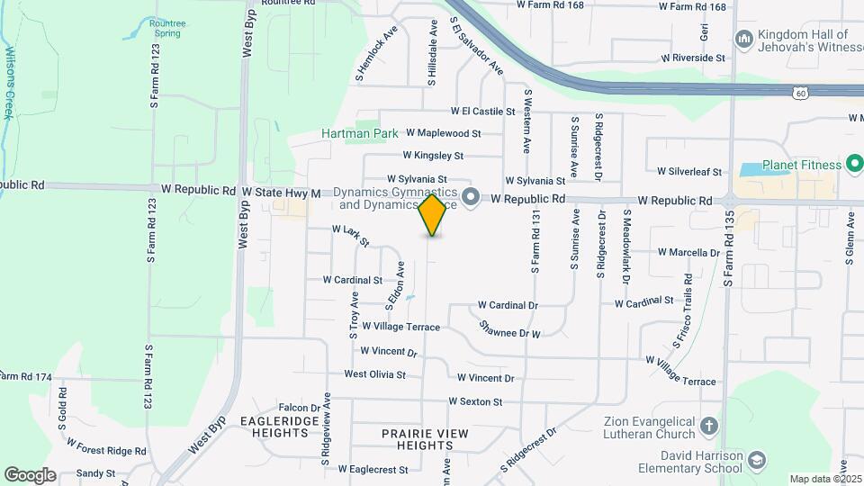 4312 S Hemlock Ave Map and Location Details