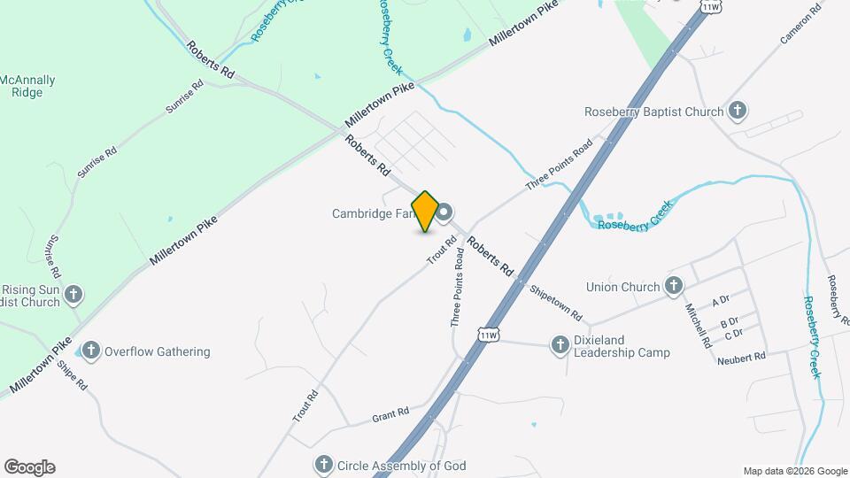 8821 Trout Rd Map and Location Details