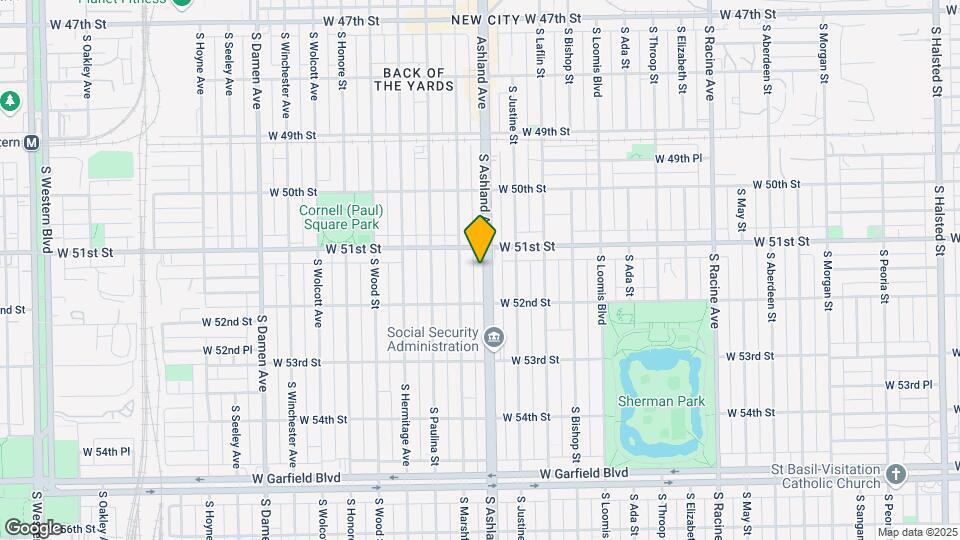 5124 S Ashland Ave Map and Location Details