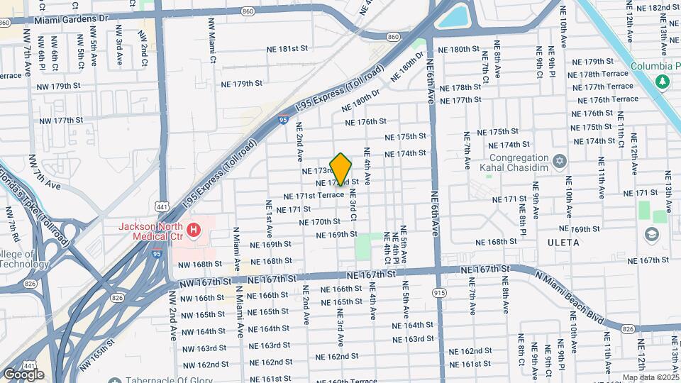 319 NE 171st Ter Map and Location Details