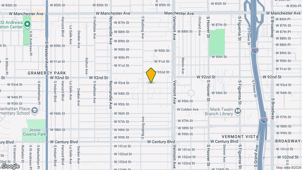 1120 W 93rd St Map and Location Details