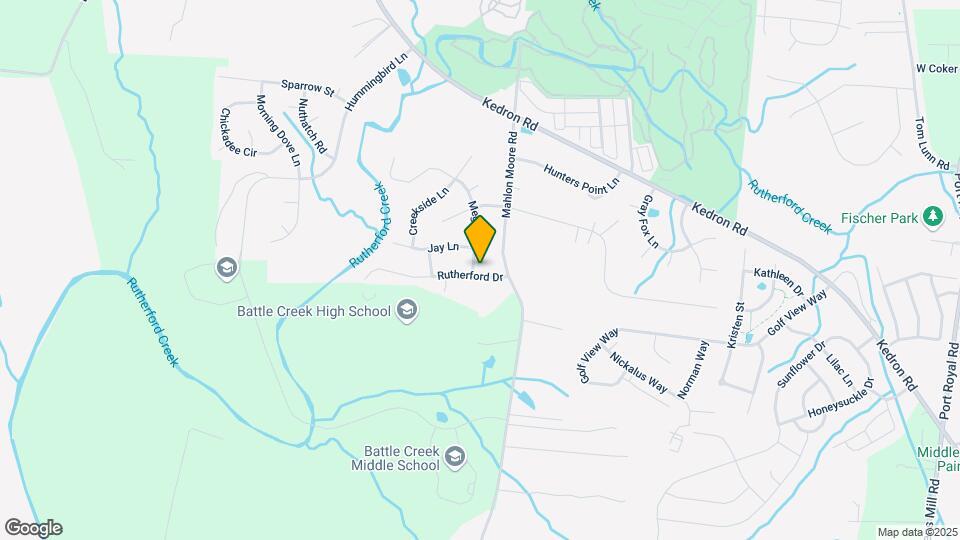 3608 Rutherford Dr Map and Location Details