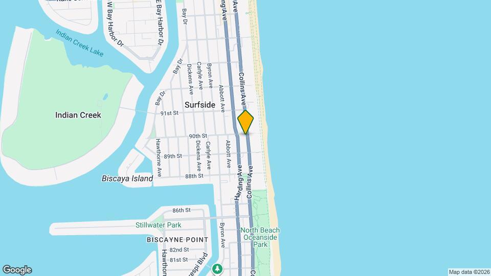 8962 Collins Ave Map and Location Details