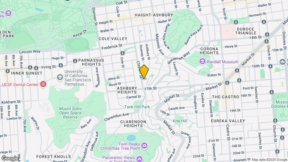 1126-1128 Ashbury St Map and Location Details
