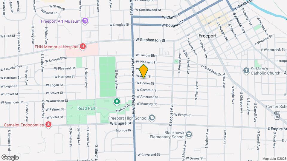 742 W Homer St Map and Location Details