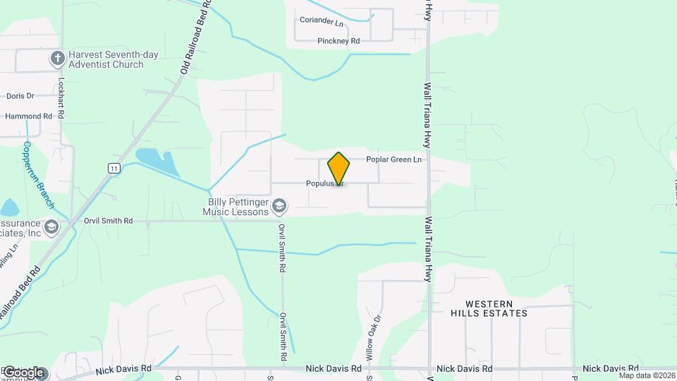 136 Populus Dr Map and Location Details