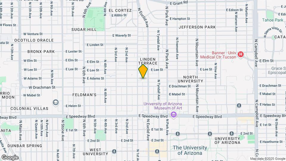736 E Adams St Map and Location Details
