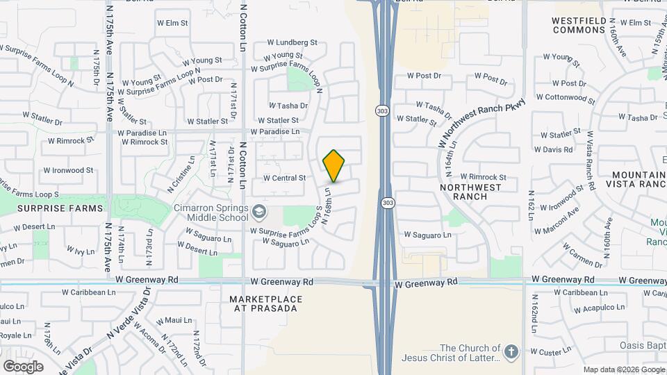 16855 W Ironwood St Mapa y Detalles de la Ubicación