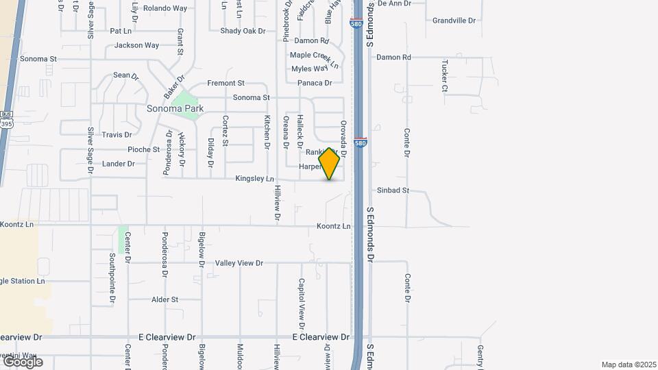 1791 Kingsley Ln Map and Location Details