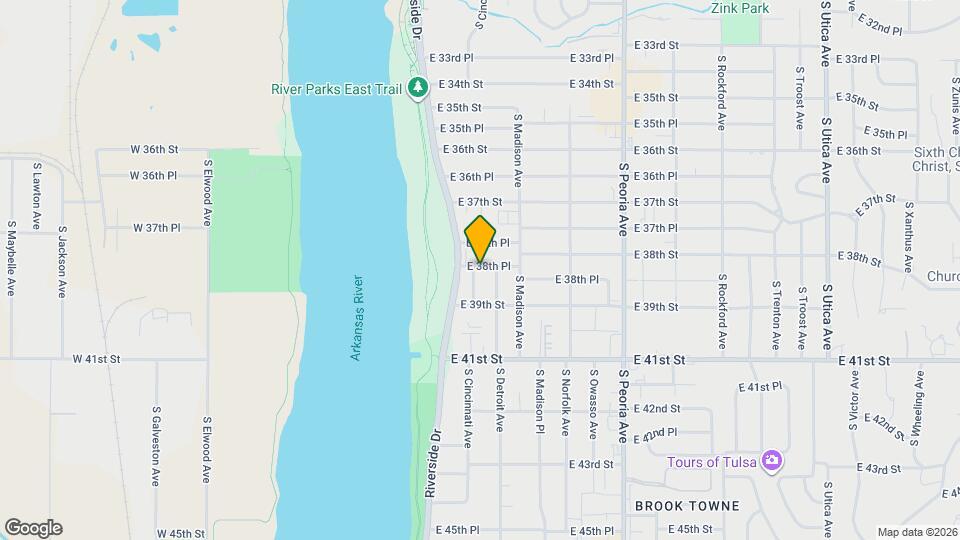 3815 S Cincinnati Ave Map and Location Details