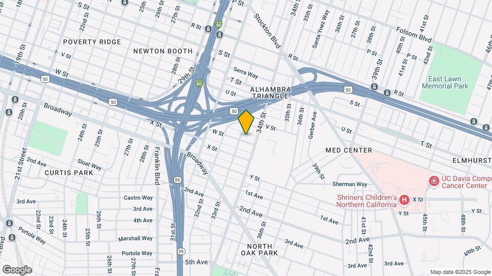 3317 W St Mapa y Detalles de la Ubicación