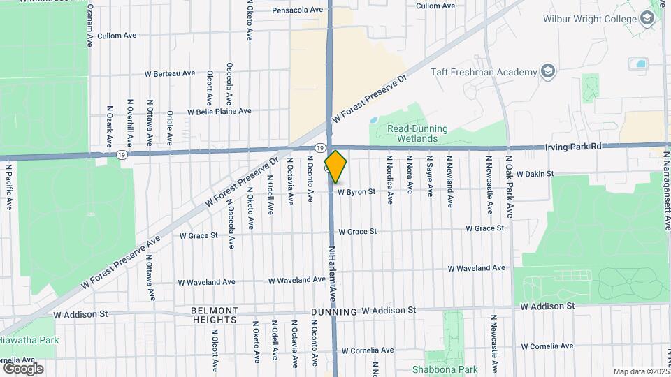 3857 N Harlem Ave Map and Location Details