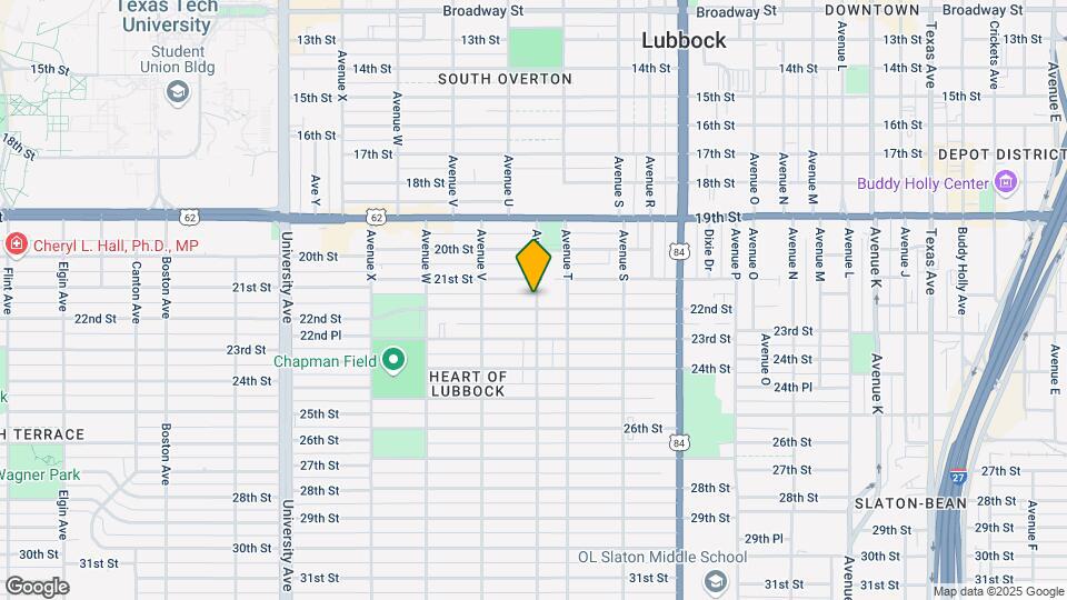 2102 22nd St Map and Location Details