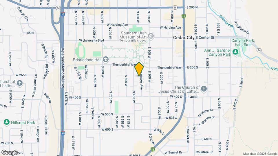 282 S Dewey Ave Map and Location Details