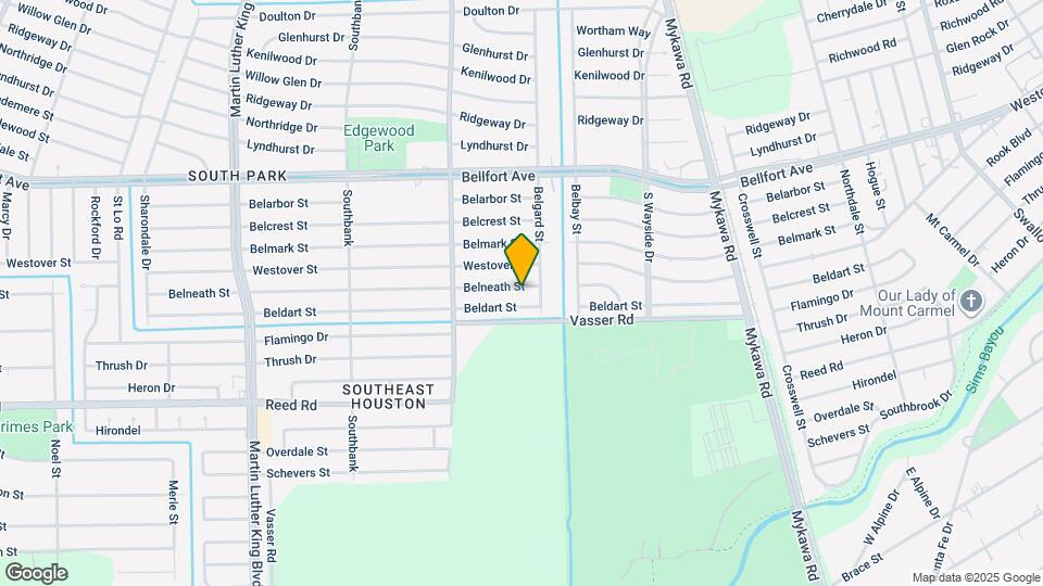 5954 Belneath St Map and Location Details