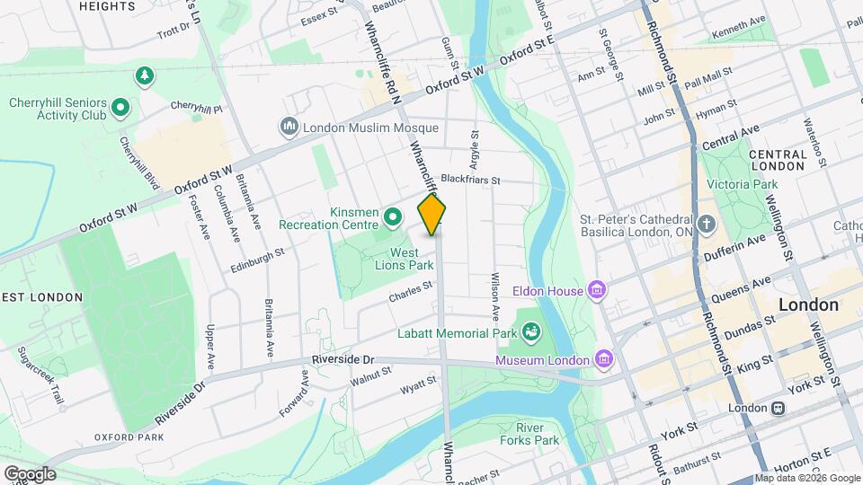 132 Wharncliffe Rd N Map and Location Details