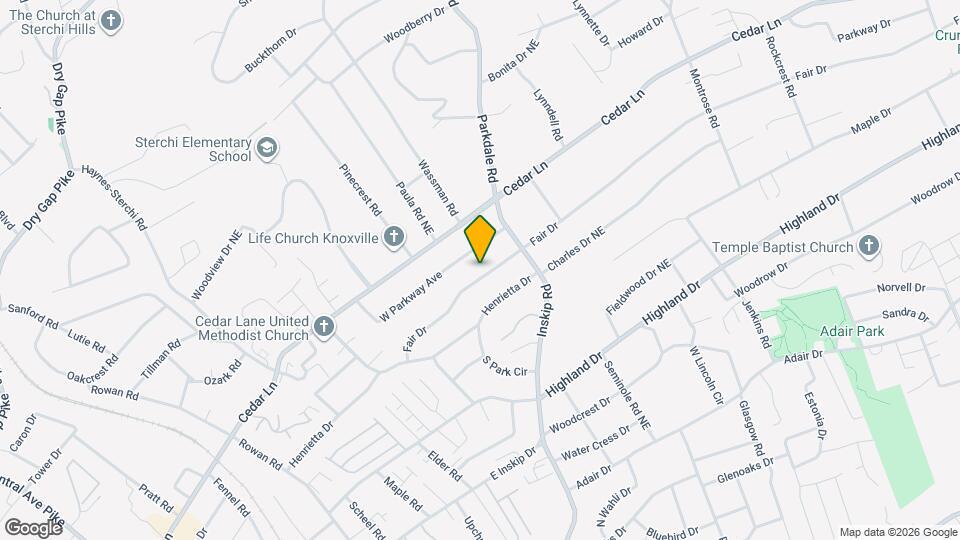 1133 Fair Dr Map and Location Details