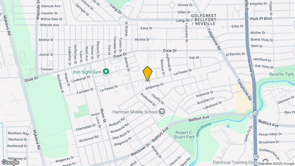 6004 Bois D Arc St Map and Location Details