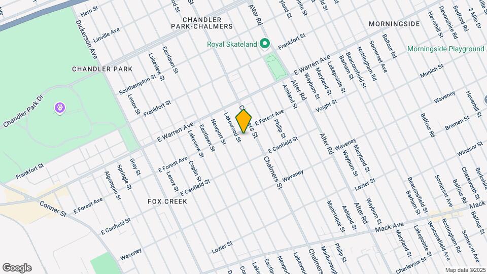 4706 Lakewood St Map and Location Details
