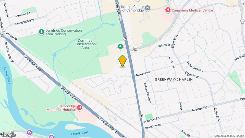 202 Hespeler Rd Map and Location Details