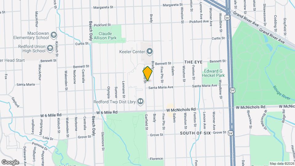 17326 Garfield St Map and Location Details