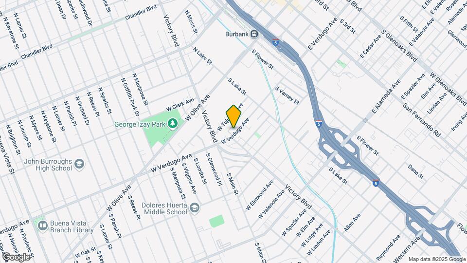 275 W Verdugo Ave Mapa y Detalles de la Ubicación