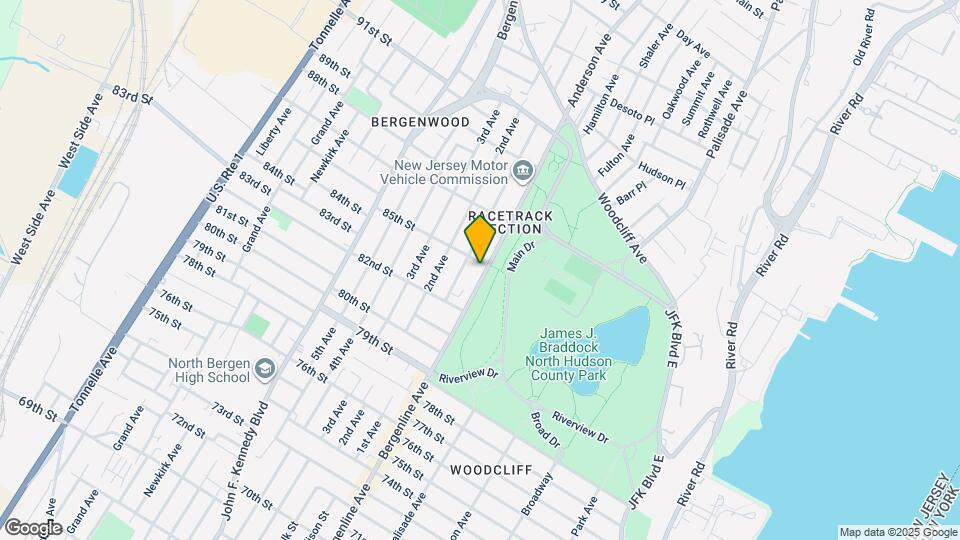 8421 Bergenline Ave Map and Location Details