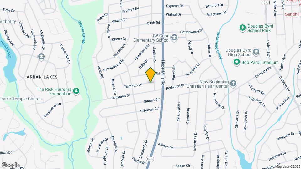 5105 Palmetto Ln Map and Location Details