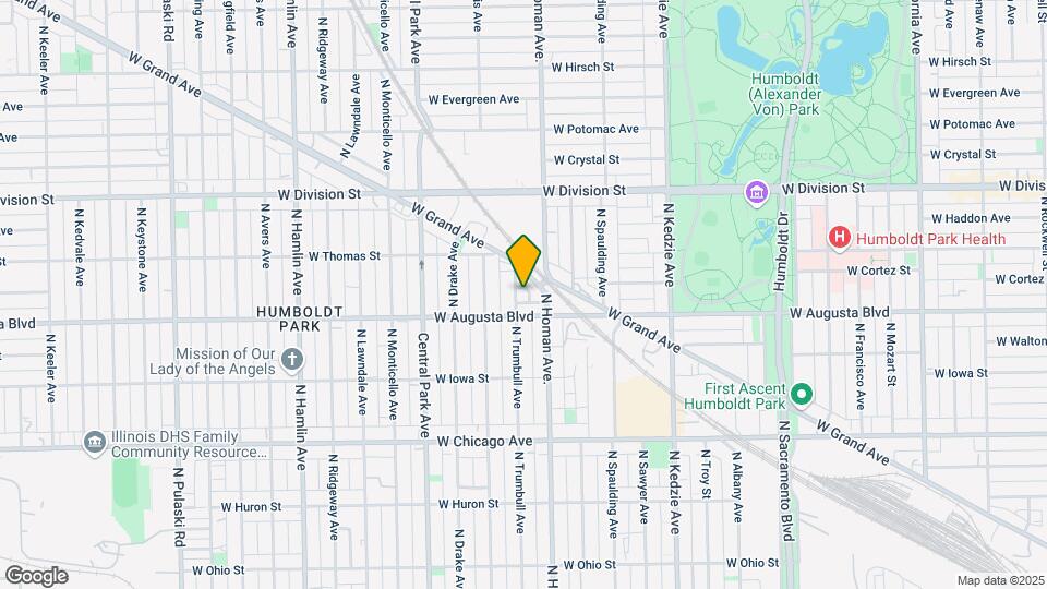 1019 N Trumbull Ave Map and Location Details