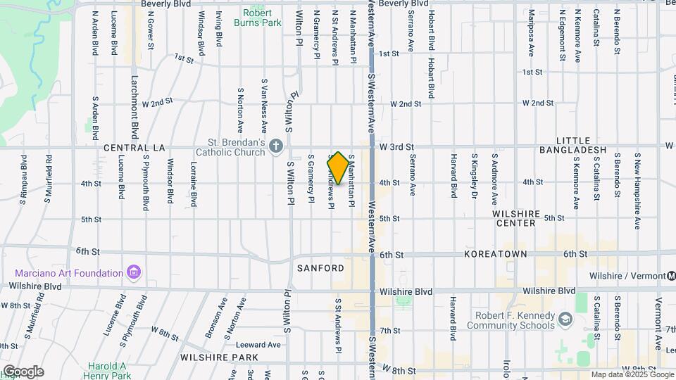 406 S St Andrews Pl Map and Location Details
