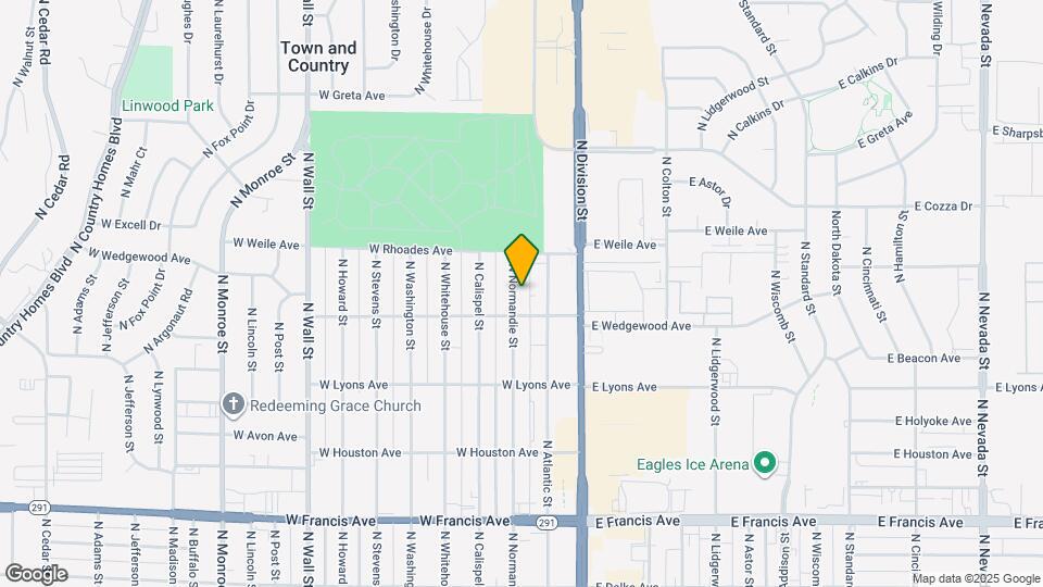 6916 N Normandie St Map and Location Details