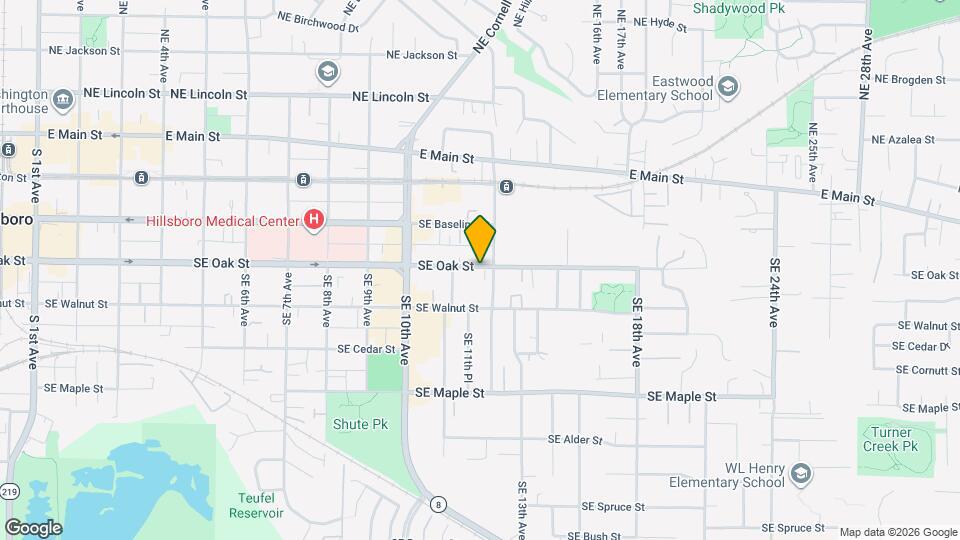 1158 SE Oak St Map and Location Details