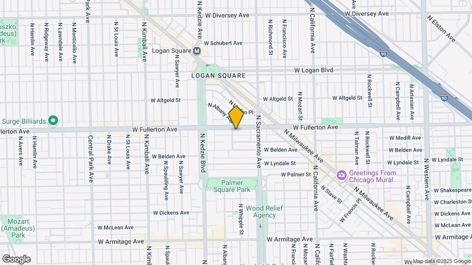 3045 W Fullerton Ave Map and Location Details