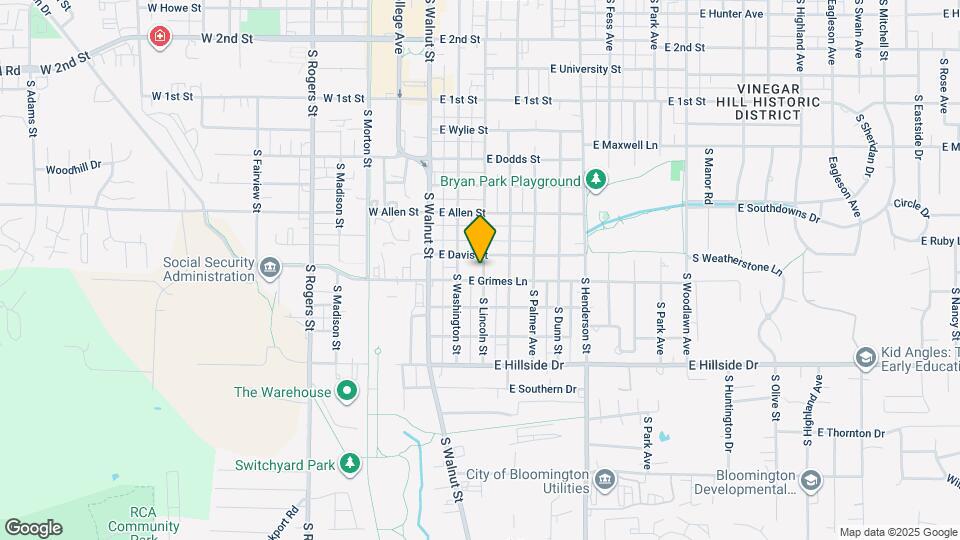 1106 S Lincoln St Mapa y Detalles de la Ubicación
