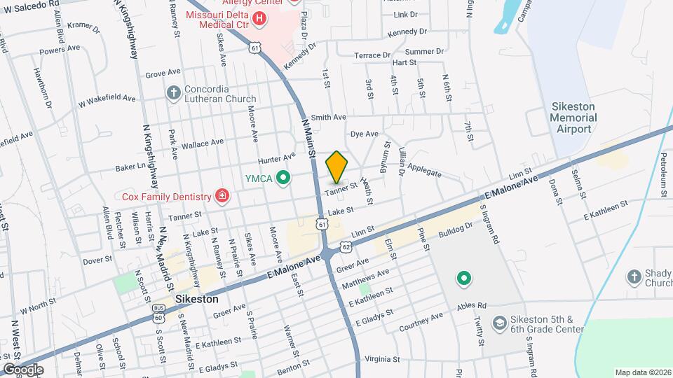 820 Tanner St Mapa y Detalles de la Ubicación