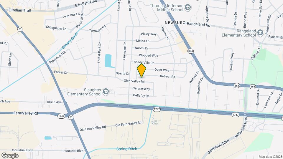 4011 Glen Valley Rd Map and Location Details