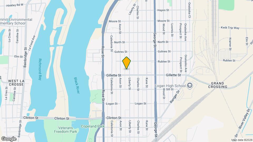 1613 Liberty St, Unit 1613 Map and Location Details