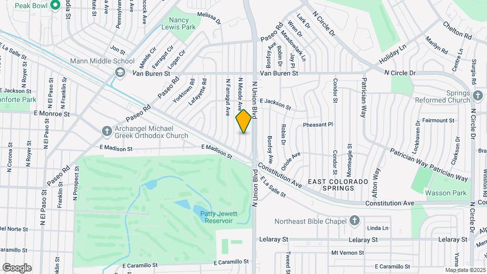 2213 N Meade Ave Map and Location Details
