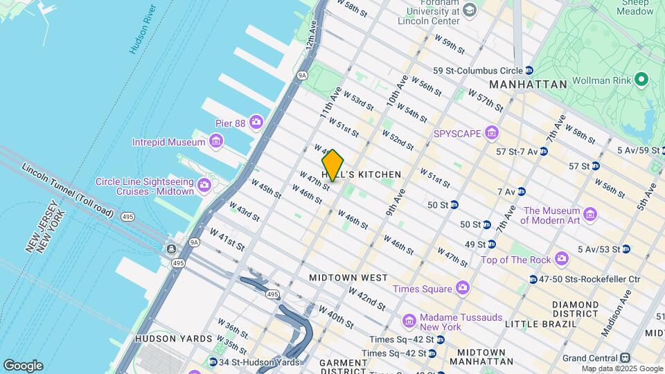 503 W 47th St Map and Location Details