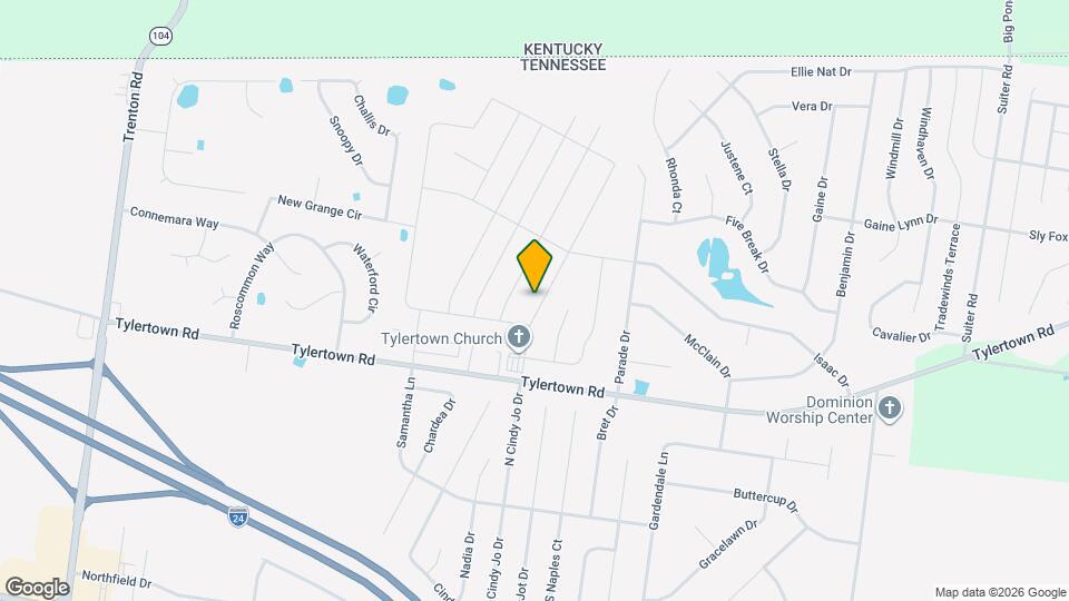 1236 Winterset Dr Map and Location Details