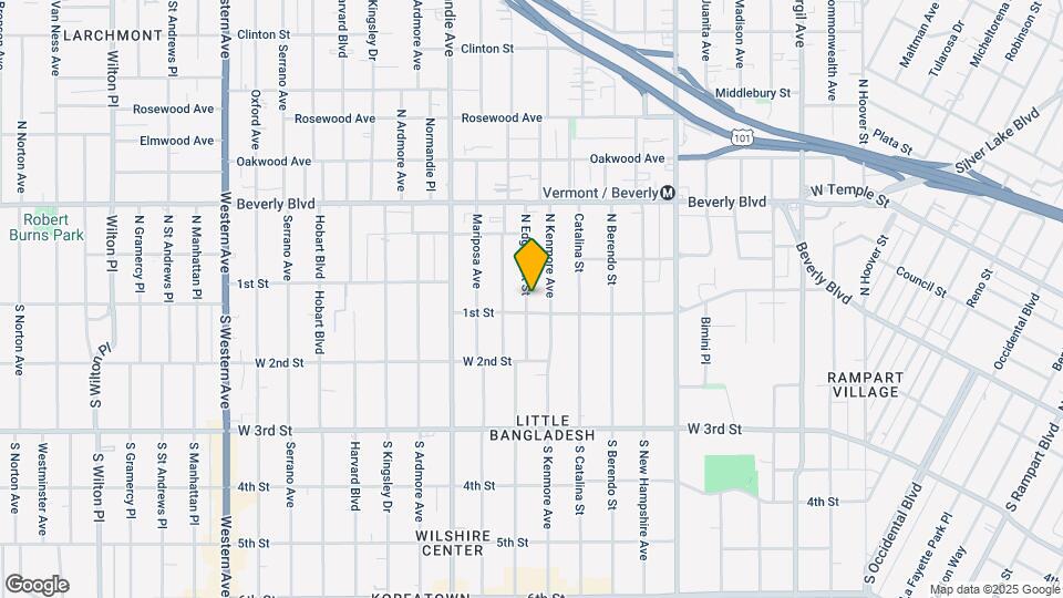 112 N Edgemont St, Unit 4 Map and Location Details