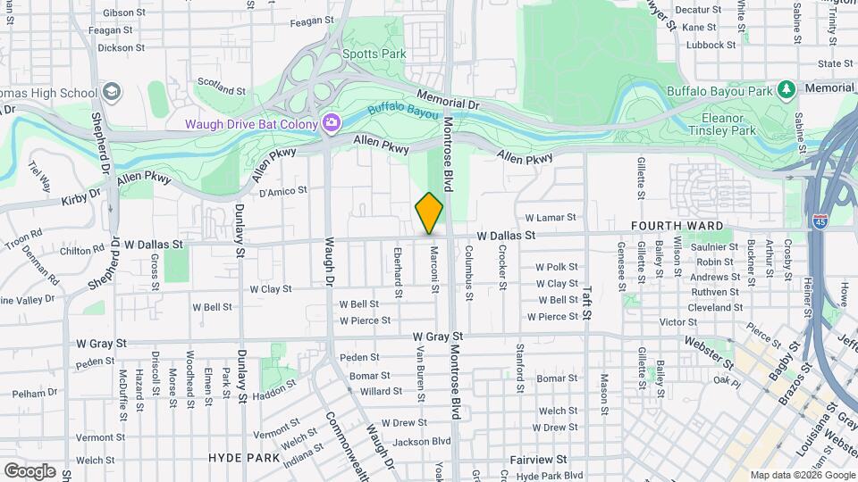 2607 W Dallas St Map and Location Details