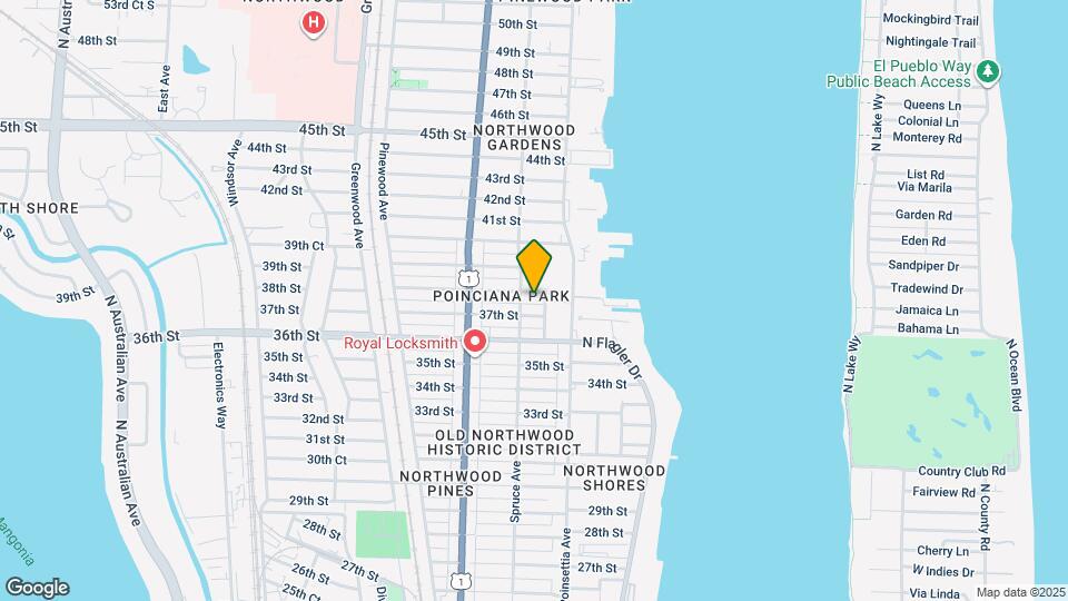 438 38th St Map and Location Details